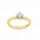 Pre Owned 18ct Princess Cut Diamond Solitaire Ring ZB724